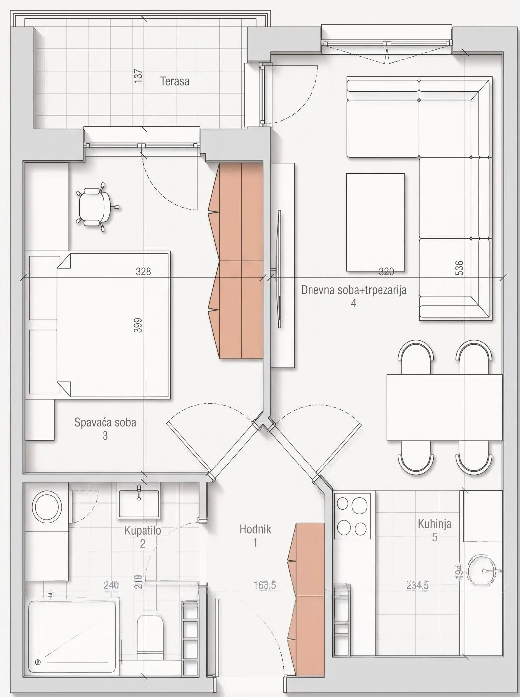Grundriss der Wohnung A11