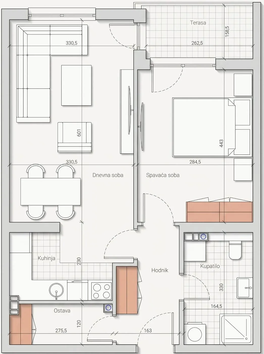 Grundriss der Wohnung A5