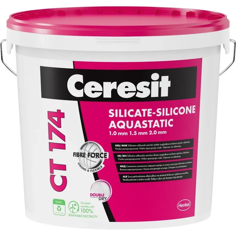 CT 174 silikatno-silikonski malter, zaglađeni – Ceresit